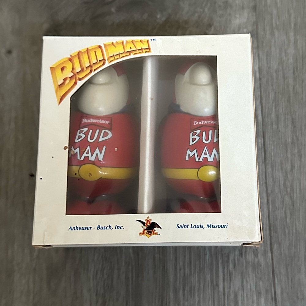 Bud Man Salt & Pepper Shakers